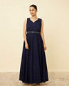 Navy Blue Shimmery Gown